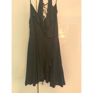 Black wrap dress